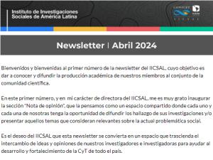 Lanzamiento de la Newsletter IICSAL